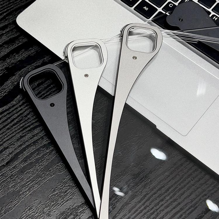 For iPad Pro 11 2025 / 2024 White Glazed Clear Acrylic Hybrid Metal Tablet Case