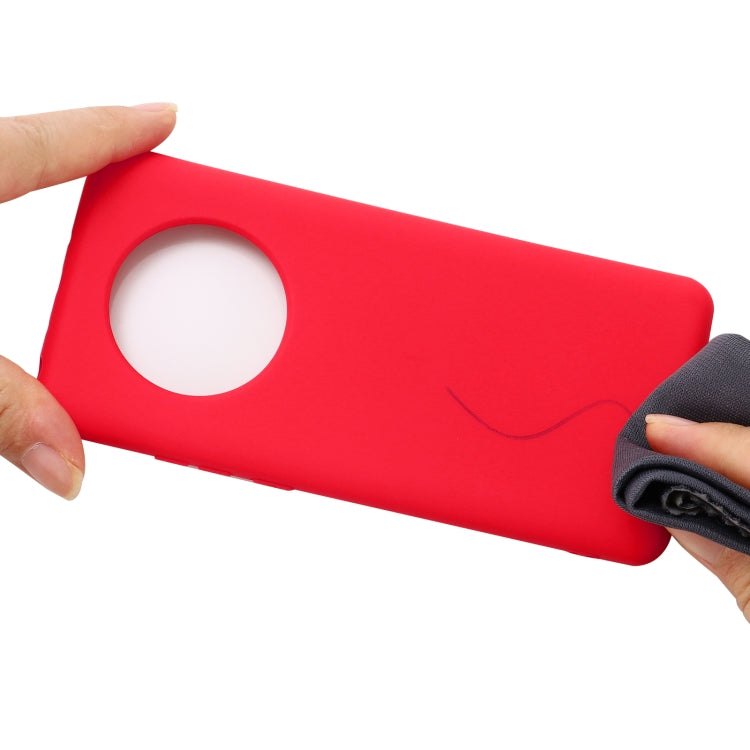 For Huawei Mate 40 Pure Color Liquid Silicone Shockproof Full Coverage Case