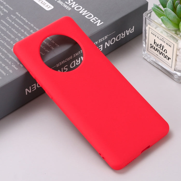 For Huawei Mate 40 Pure Color Liquid Silicone Shockproof Full Coverage Case