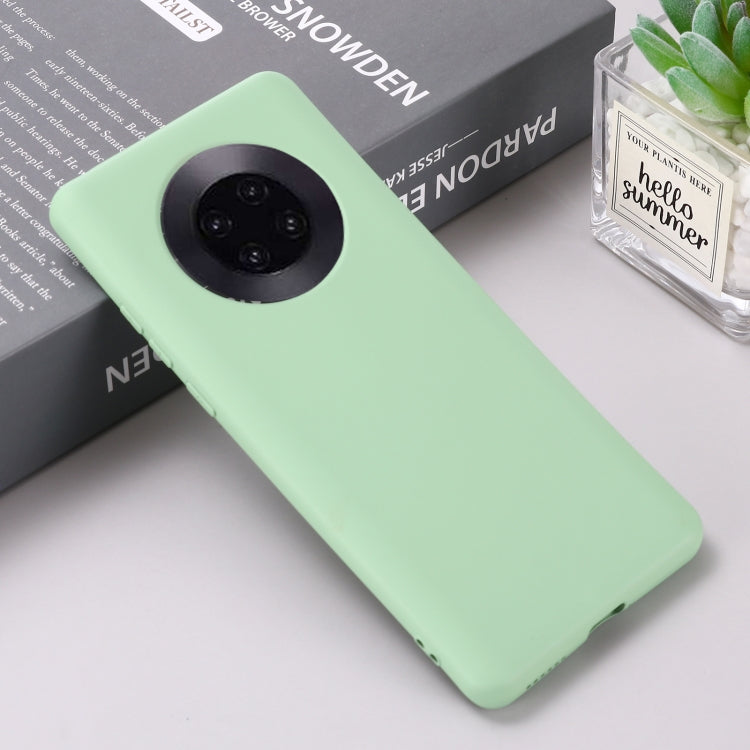 For Huawei Mate 40 Pure Color Liquid Silicone Shockproof Full Coverage Case