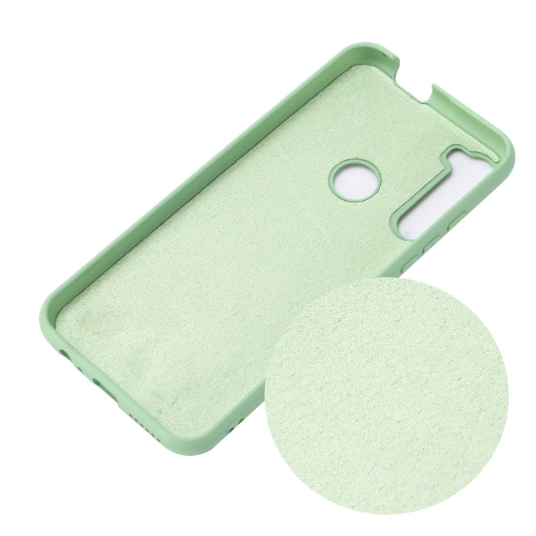 For Motorola One Fusion+ Pure Color Liquid Silicone Shockproof Full Coverage Case