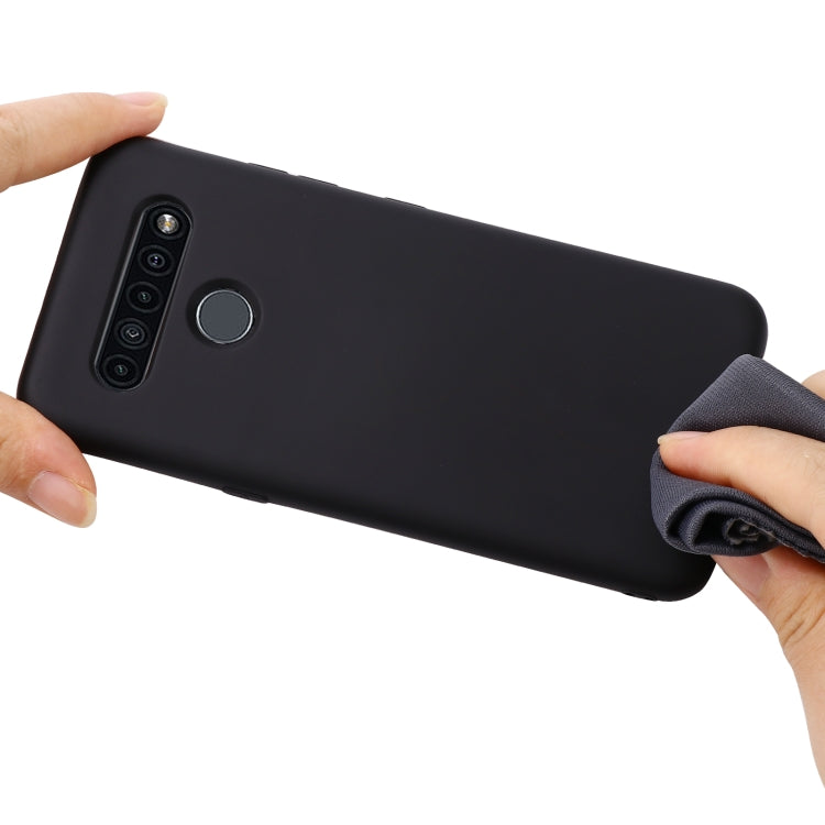 For LG K41S Pure Color Liquid Silicone Shockproof Full Coverage Case