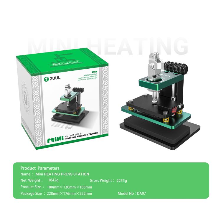 2UUL DA07 Mini Heating Press Station, Plug:EU Plug