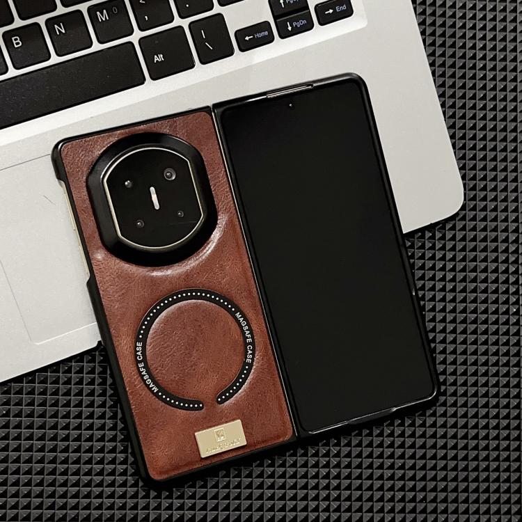 For Huawei Mate X7 Crazy Horse Pattern MagSafe Magnetic Phone Case