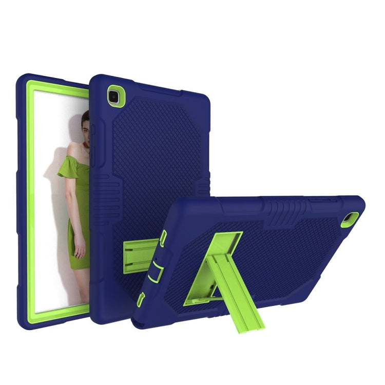 For Samsung Galaxy Tab A7 10.4 (2020) T500 / T505 Contrast Color Robot Shockproof Silicon + PC Protective Case with Holder & Pen Slot