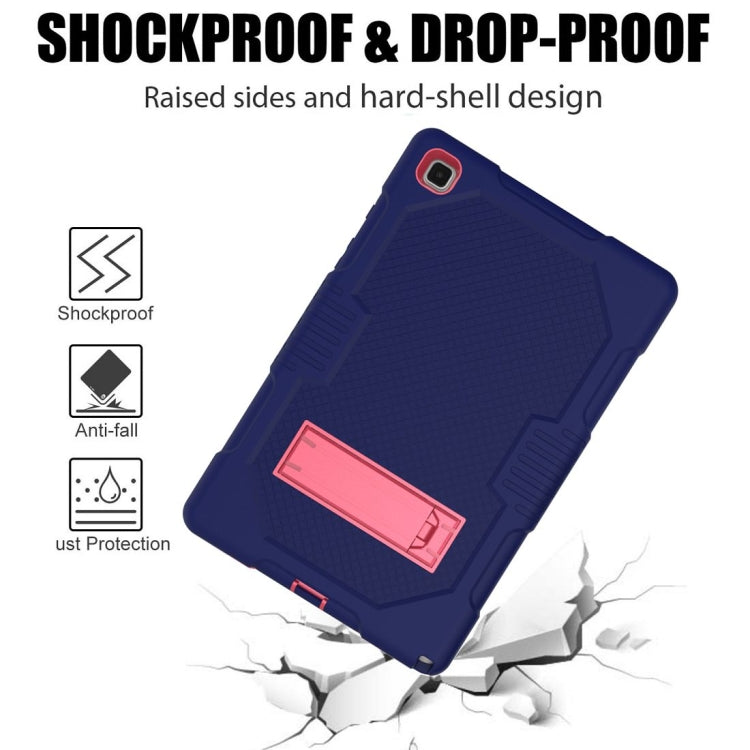 For Samsung Galaxy Tab A7 10.4 (2020) T500 / T505 Contrast Color Robot Shockproof Silicon + PC Protective Case with Holder & Pen Slot