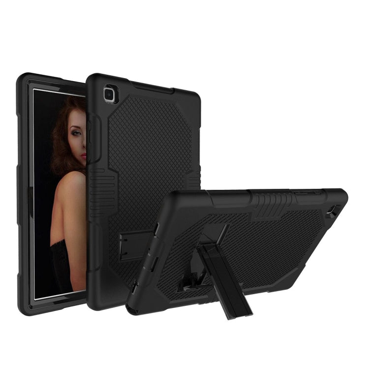 For Samsung Galaxy Tab A7 10.4 (2020) T500 / T505 Contrast Color Robot Shockproof Silicon + PC Protective Case with Holder & Pen Slot