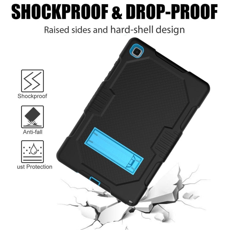 For Samsung Galaxy Tab A7 10.4 (2020) T500 / T505 Contrast Color Robot Shockproof Silicon + PC Protective Case with Holder & Pen Slot