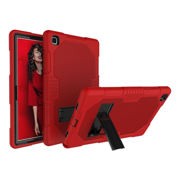 For Samsung Galaxy Tab A7 10.4 (2020) T500 / T505 Contrast Color Robot Shockproof Silicon + PC Protective Case with Holder & Pen Slot