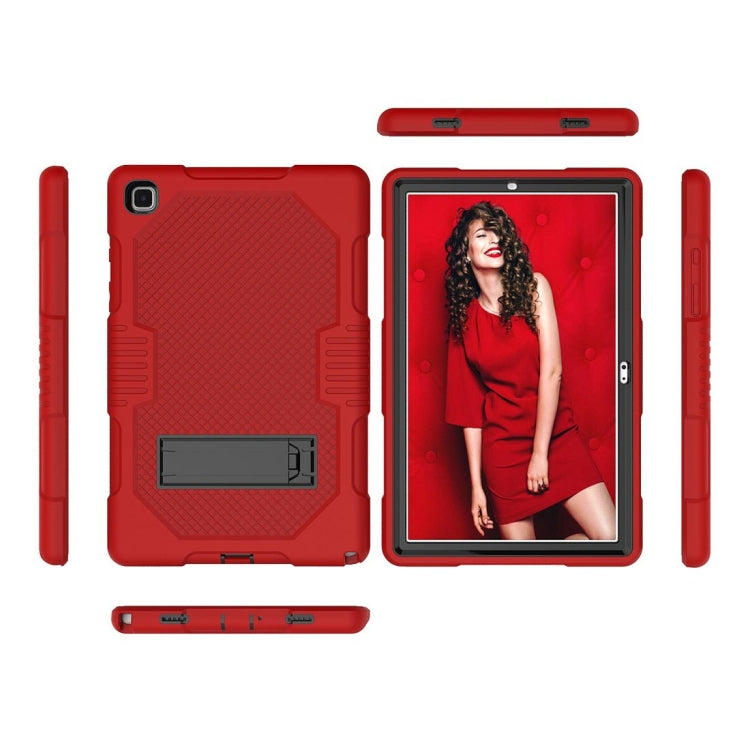 For Samsung Galaxy Tab A7 10.4 (2020) T500 / T505 Contrast Color Robot Shockproof Silicon + PC Protective Case with Holder & Pen Slot