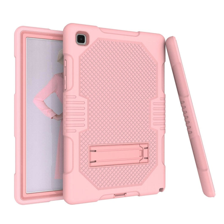 For Samsung Galaxy Tab A7 10.4 (2020) T500 / T505 Contrast Color Robot Shockproof Silicon + PC Protective Case with Holder & Pen Slot