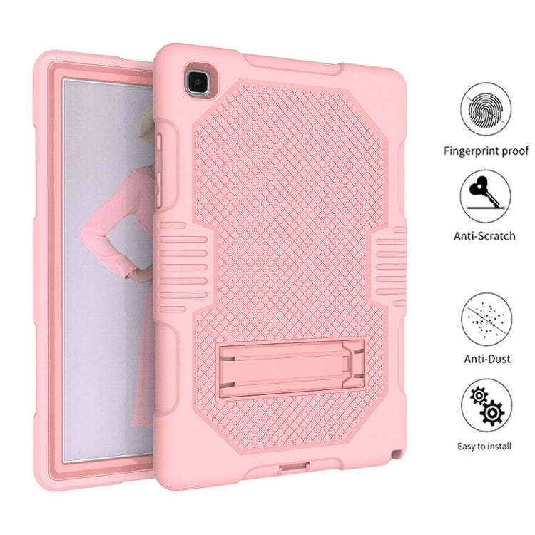 For Samsung Galaxy Tab A7 10.4 (2020) T500 / T505 Contrast Color Robot Shockproof Silicon + PC Protective Case with Holder & Pen Slot