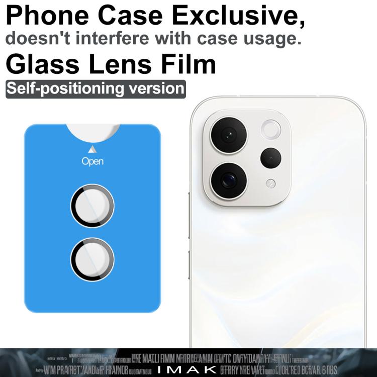 For vivo S50 5G imak Glass Rear Camera Lens Film Phone Case Exclusive, Self-positioning Version