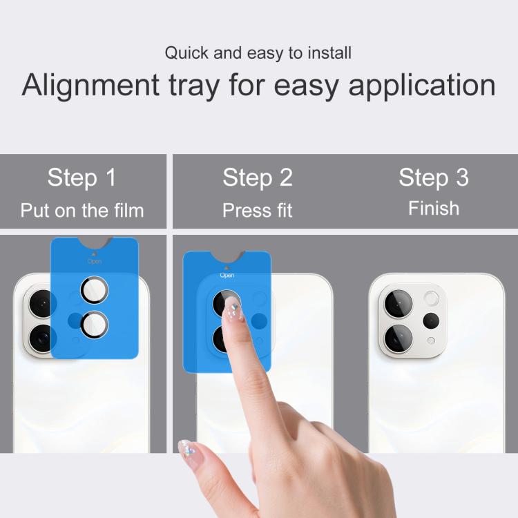 For vivo S50 5G imak Glass Rear Camera Lens Film Phone Case Exclusive, Self-positioning Version