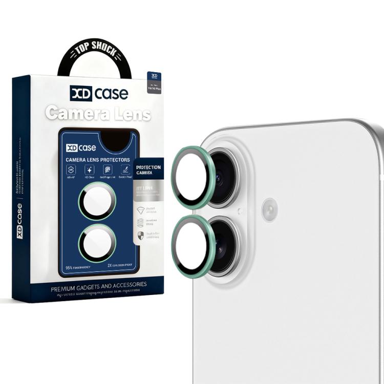 For iPhone 16 / 16 Plus XDcase AF + AR Hawkeye Camera Lens Protector with Alignment Tool