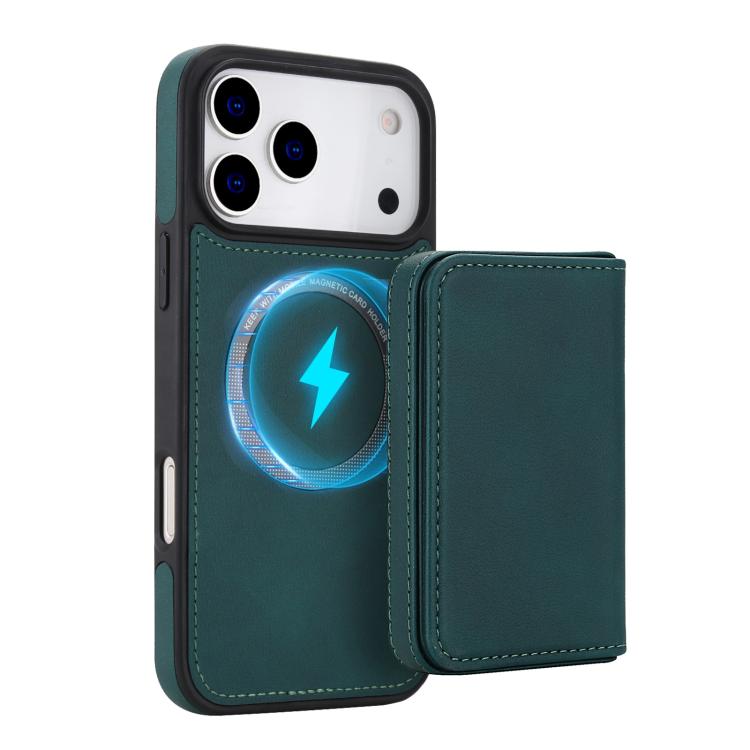 For iPhone 17 Pro Retro Faux Leather Detachable Magnetic Wallet Bag RFID Blocking Phone Case