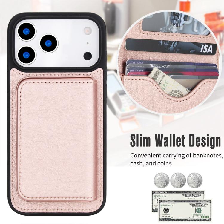 For iPhone 17 Pro Retro Faux Leather Detachable Magnetic Wallet Bag RFID Blocking Phone Case