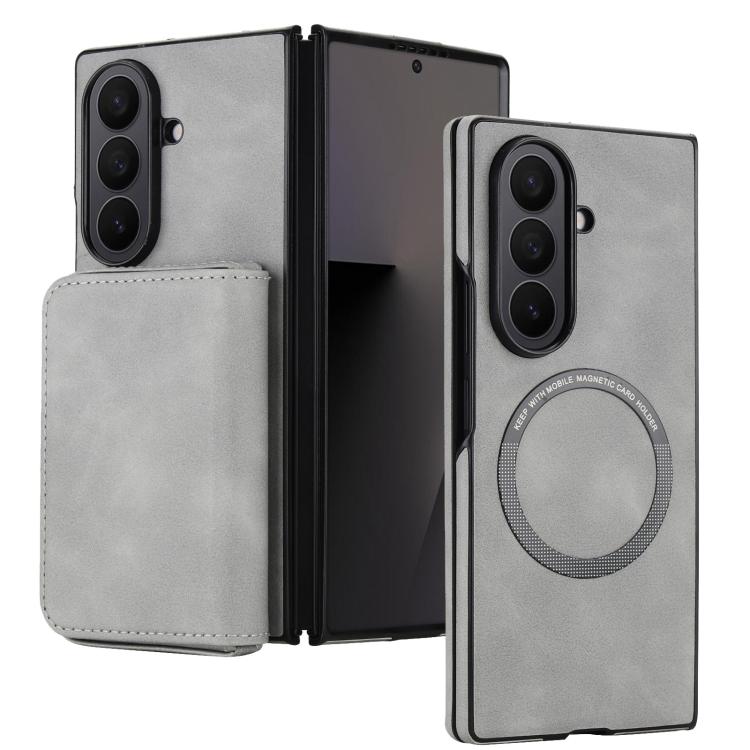 For Samsung Galaxy Z Fold7 5G Retro Faux Leather Detachable Magnetic Wallet Bag RFID Blocking Phone Case