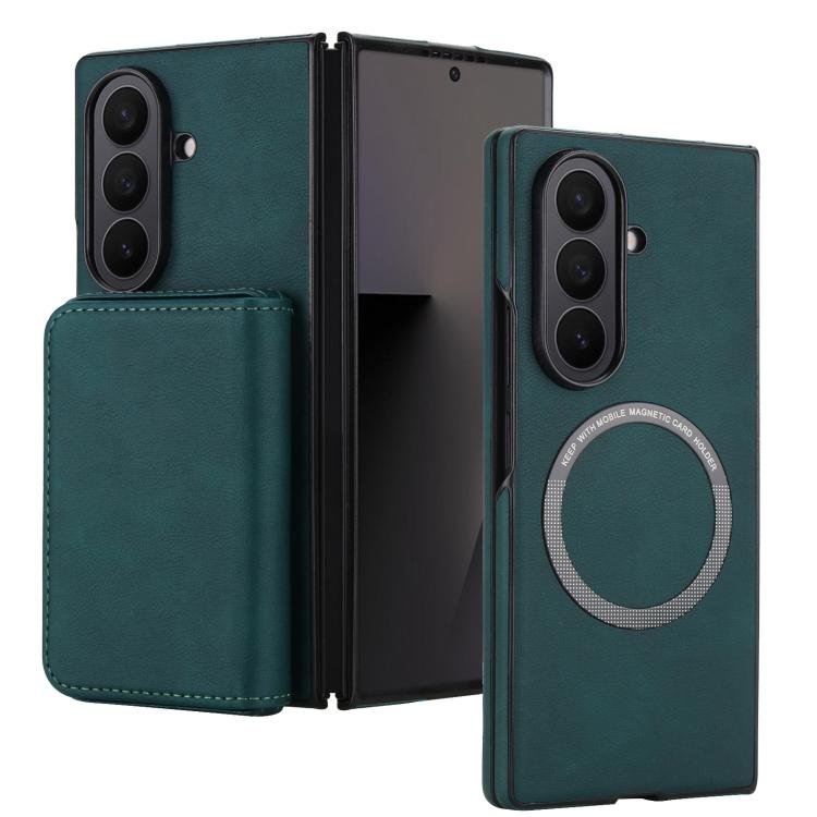 For Samsung Galaxy Z Fold7 5G Retro Faux Leather Detachable Magnetic Wallet Bag RFID Blocking Phone Case