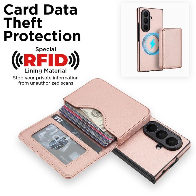 For Samsung Galaxy Z Fold7 5G Retro Faux Leather Detachable Magnetic Wallet Bag RFID Blocking Phone Case