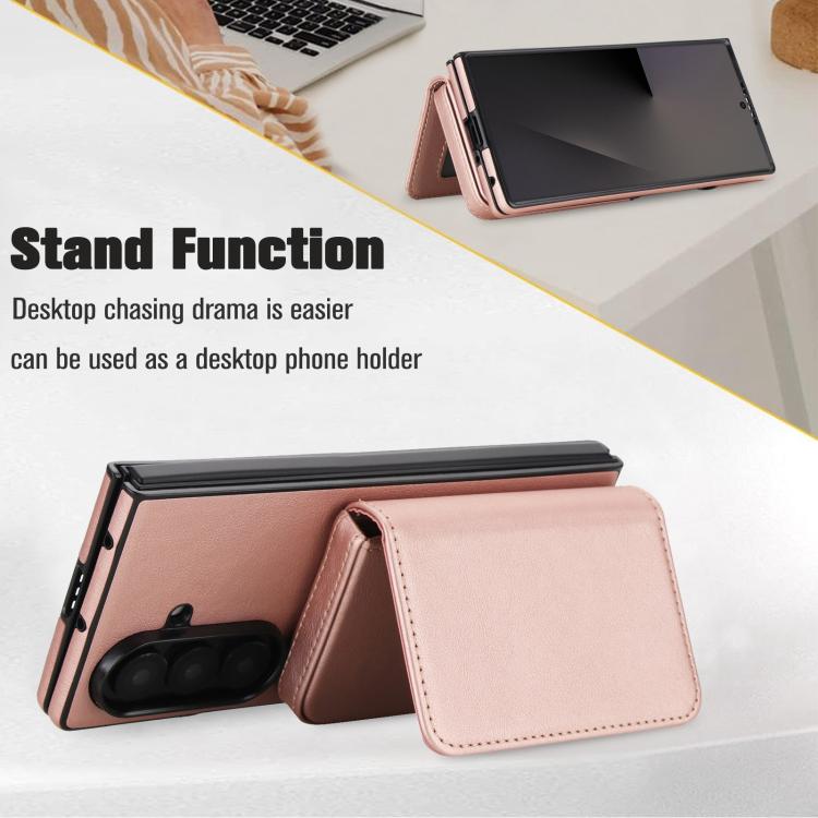 For Samsung Galaxy Z Fold7 5G Retro Faux Leather Detachable Magnetic Wallet Bag RFID Blocking Phone Case