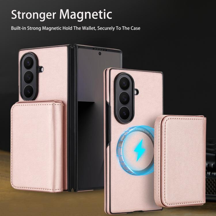 For Samsung Galaxy Z Fold7 5G Retro Faux Leather Detachable Magnetic Wallet Bag RFID Blocking Phone Case