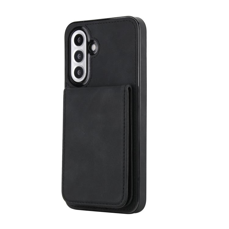 For Samsung Galaxy A36 5G YM030 Retro Faux Leather Magnetic Detachable Wallet Phone Case