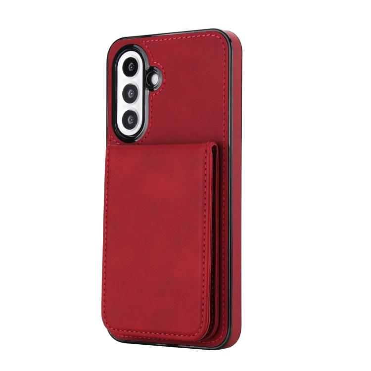 For Samsung Galaxy A36 5G YM030 Retro Faux Leather Magnetic Detachable Wallet Phone Case