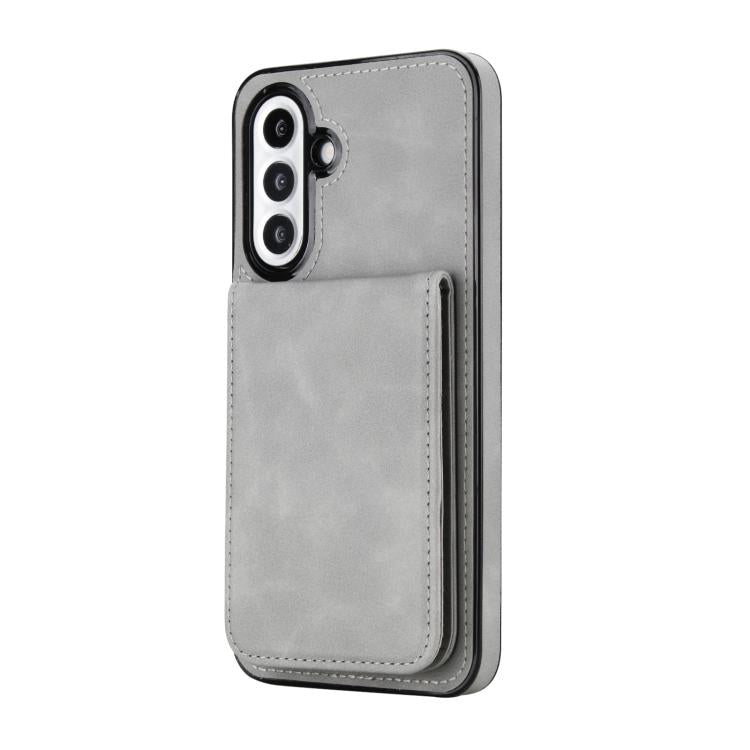 For Samsung Galaxy A36 5G YM030 Retro Faux Leather Magnetic Detachable Wallet Phone Case