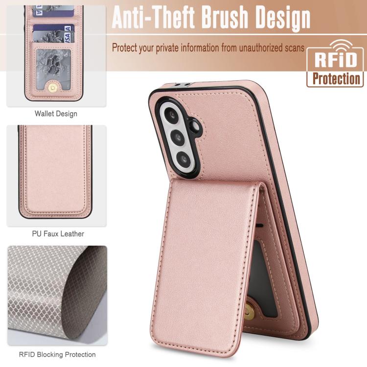 For Samsung Galaxy A36 5G YM030 Retro Faux Leather Magnetic Detachable Wallet Phone Case