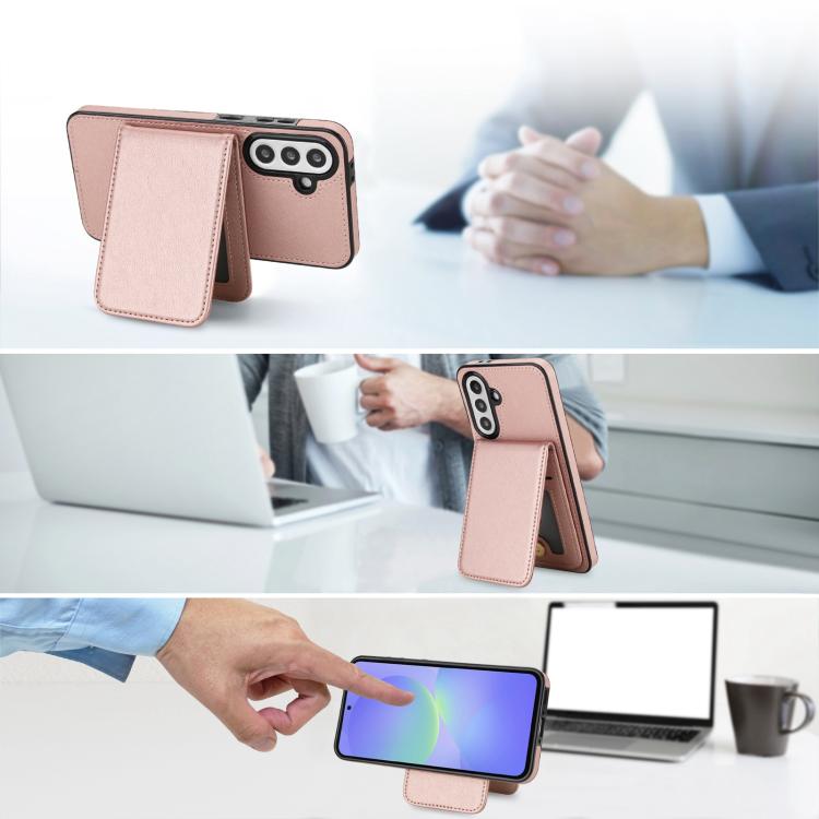 For Samsung Galaxy A36 5G YM030 Retro Faux Leather Magnetic Detachable Wallet Phone Case