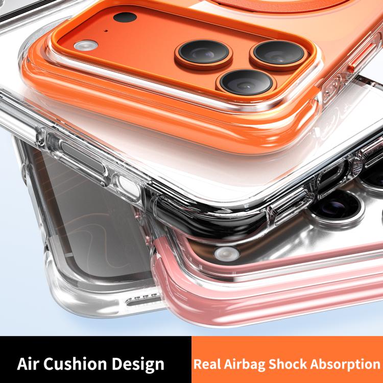 For iPhone 17 Pro Vacuum Airbag TPU + Acrylic 360 Rotating Bracket Magnetic Shockproof Phone Case