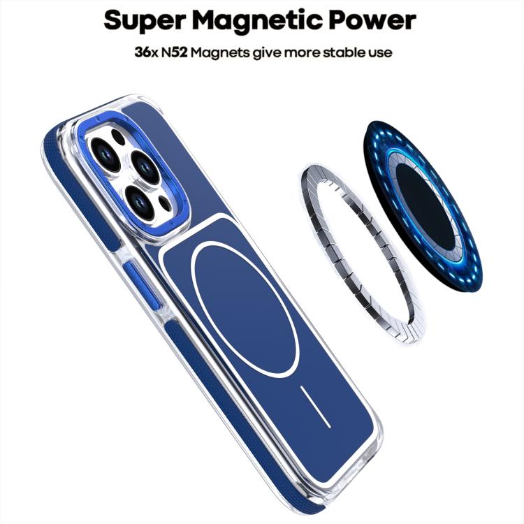 For iPhone 17 Pro Vibrant Dual-color TPU + Acrylic Magnetic Phone Case