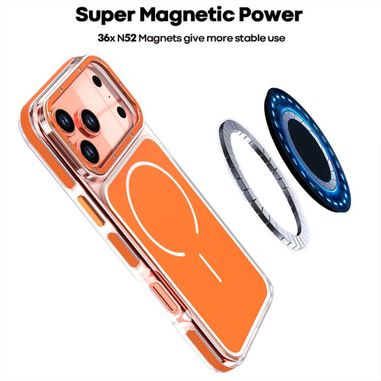 For iPhone 17 Vibrant Dual-color TPU + Acrylic Magnetic Phone Case