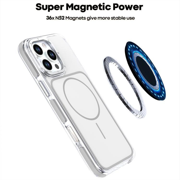 For iPhone 17 Vibrant Dual-color TPU + Acrylic Magnetic Phone Case