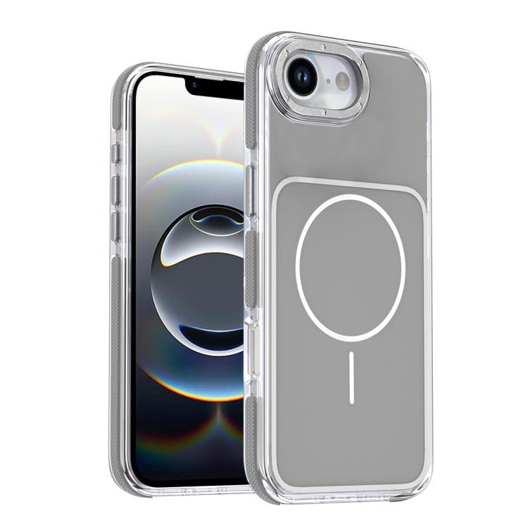 For iPhone 16e / 17e Vibrant Dual-color TPU + Acrylic Magnetic Phone Case