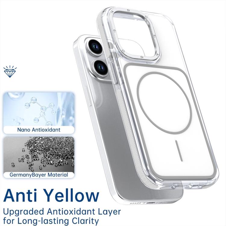 For iPhone 15 Plus Vibrant Dual-color TPU + Acrylic Magnetic Phone Case
