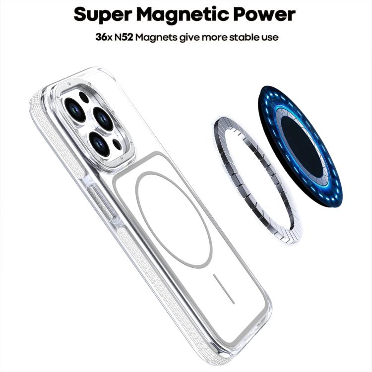 For iPhone 15 Vibrant Dual-color TPU + Acrylic Magnetic Phone Case