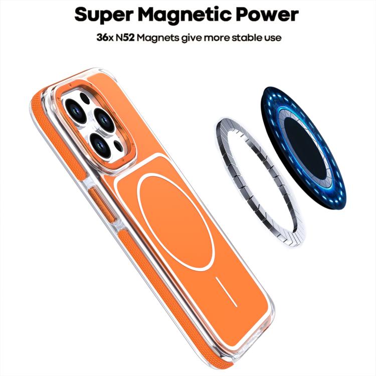 For iPhone 14 Pro Vibrant Dual-color TPU + Acrylic Magnetic Phone Case