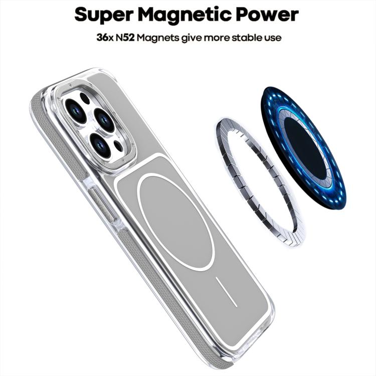 For iPhone 14 Pro Max Vibrant Dual-color TPU + Acrylic Magnetic Phone Case