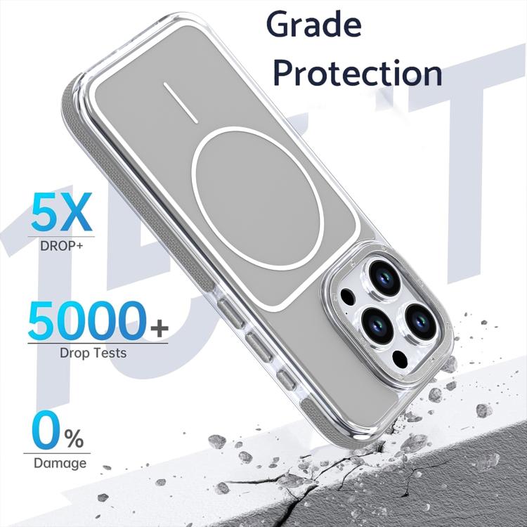 For iPhone 13 Pro Vibrant Dual-color TPU + Acrylic Magnetic Phone Case