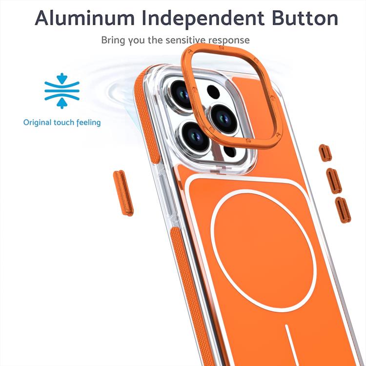 For iPhone 12 Vibrant Dual-color TPU + Acrylic Magnetic Phone Case