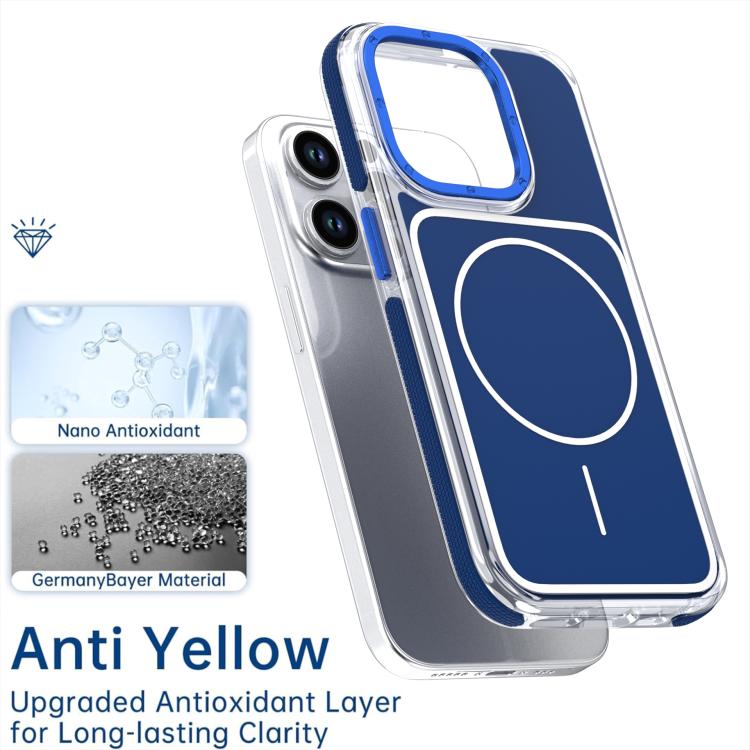For iPhone 12 Pro Vibrant Dual-color TPU + Acrylic Magnetic Phone Case