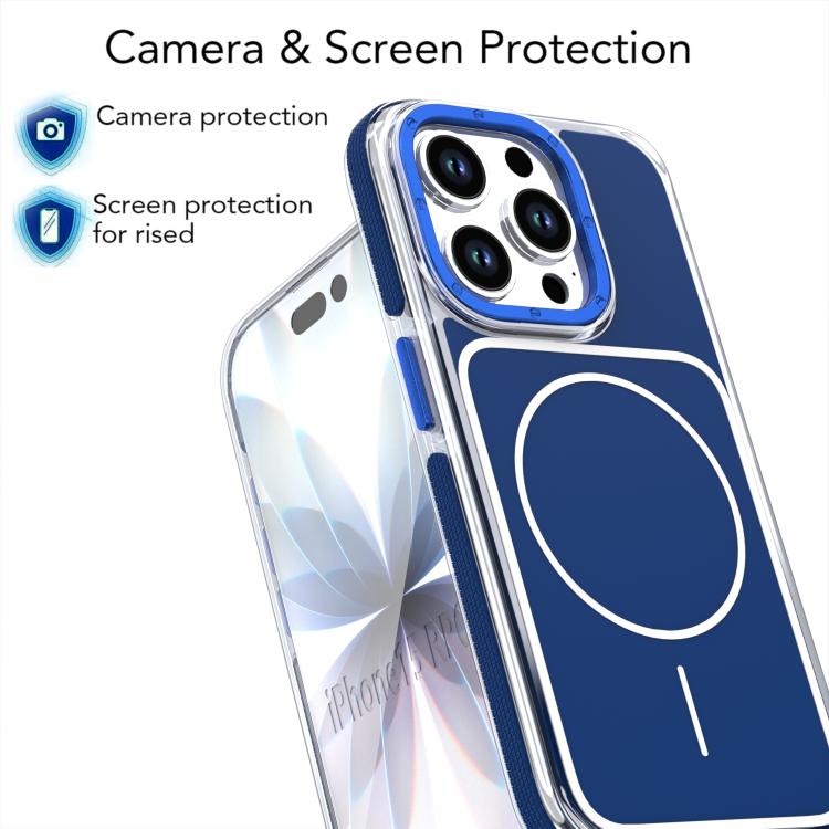 For iPhone 11 Vibrant Dual-color TPU + Acrylic Magnetic Phone Case