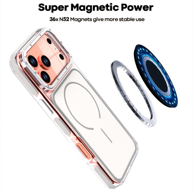 For iPhone 16e / 17e Vibrant Dual-color TPU + Acrylic Magnetic Phone Case
