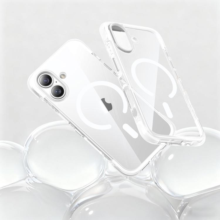 For iPhone 17 Vacuum Airbag TPU + Acrylic Magnetic Shockproof Phone Case