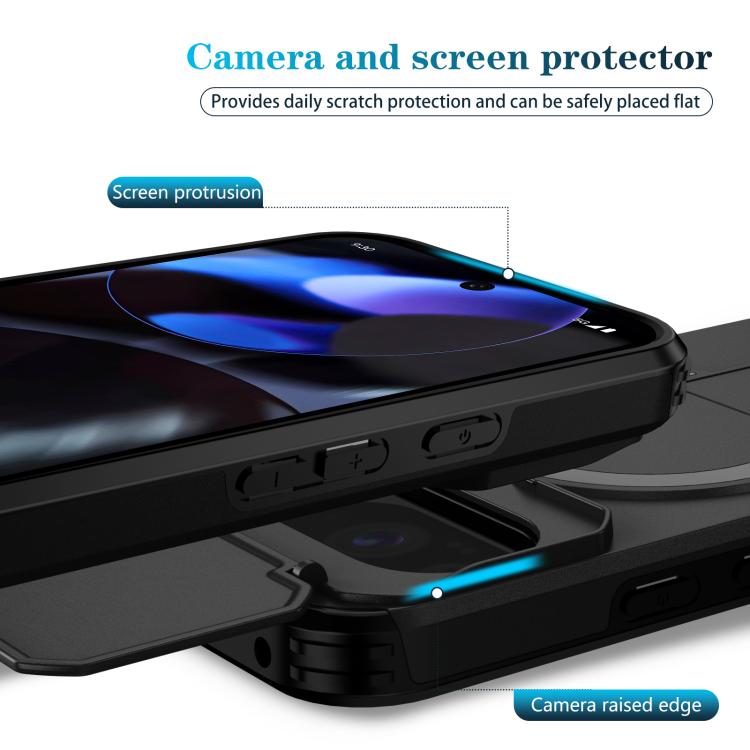 For Google Pixel 10 / 10 Pro / 9 / 9 Pro Sliding Camshield MagSafe Holder Phone Case