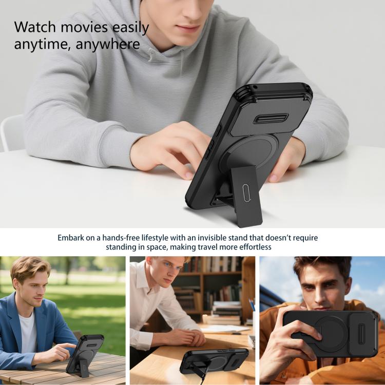 For Google Pixel 10 / 10 Pro / 9 / 9 Pro Sliding Camshield MagSafe Holder Phone Case