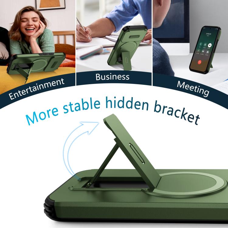 For Google Pixel 10 / 10 Pro / 9 / 9 Pro Sliding Camshield MagSafe Holder Phone Case