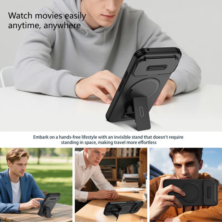 For Google Pixel 10 Pro XL / 9 Pro XL Sliding Camshield MagSafe Holder Phone Case